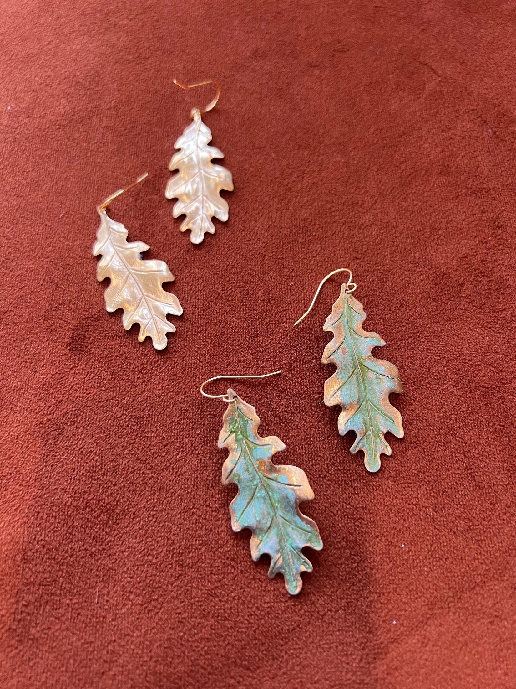 Oak Leaves Earrings Earrings
