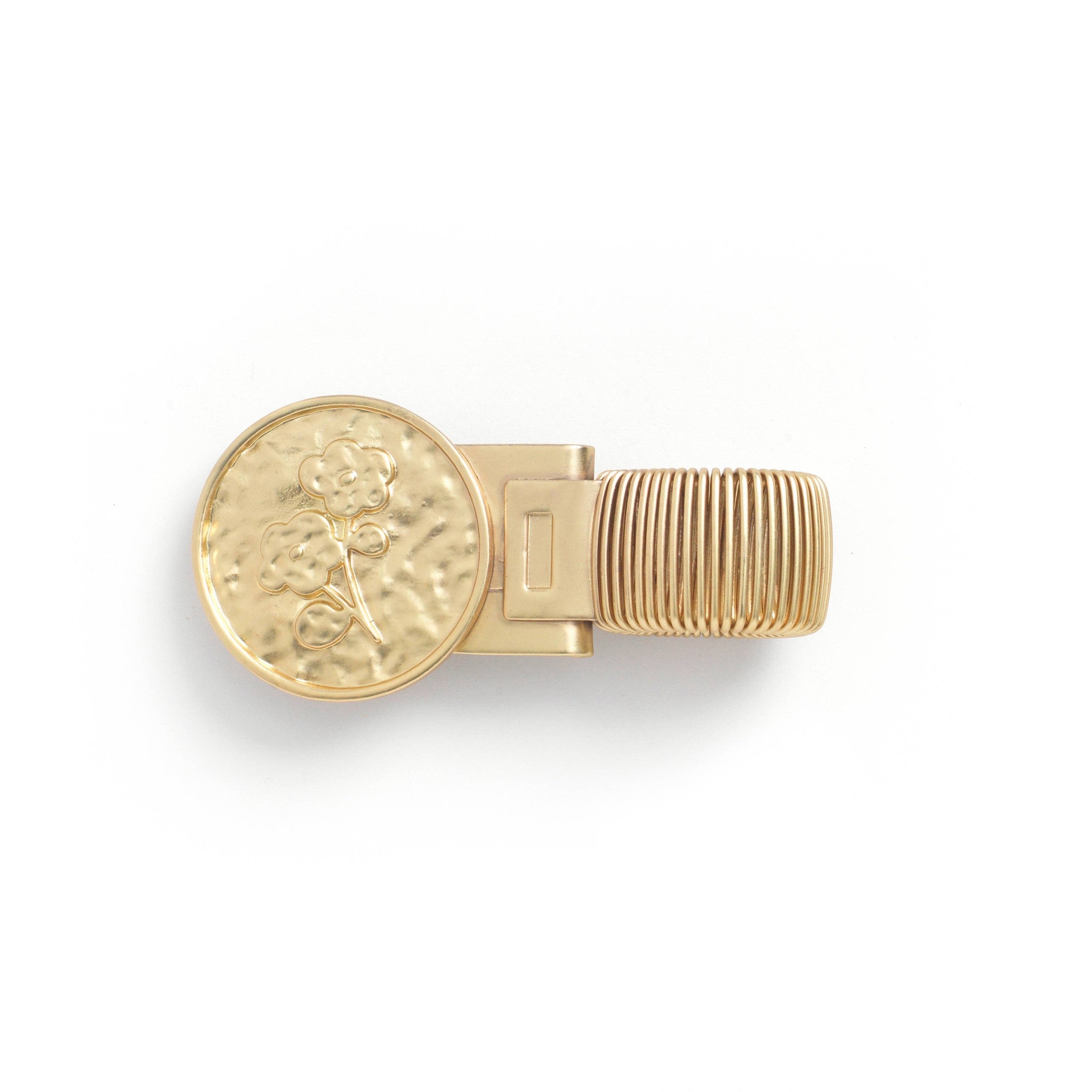 Papier - Floral Coin Metal Pen Clip