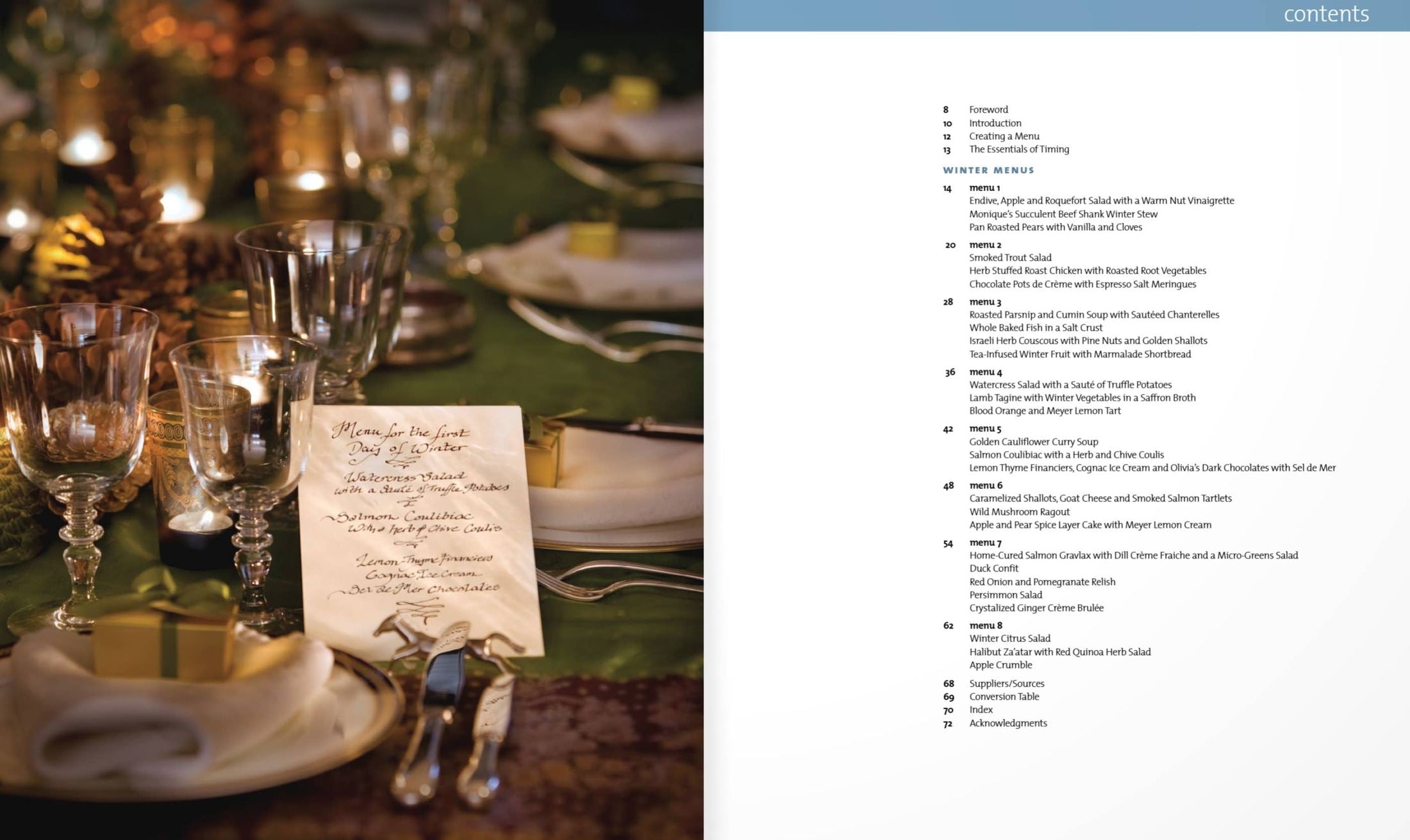 Pascale's Kitchen - A Menu for all Seasons—Winter