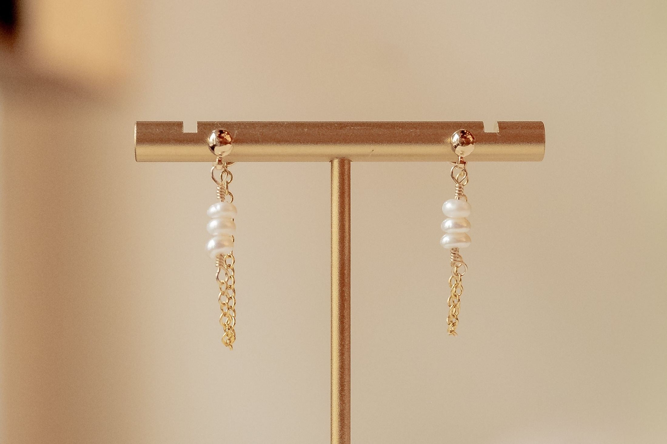 Pearl Chain Earring Earrings