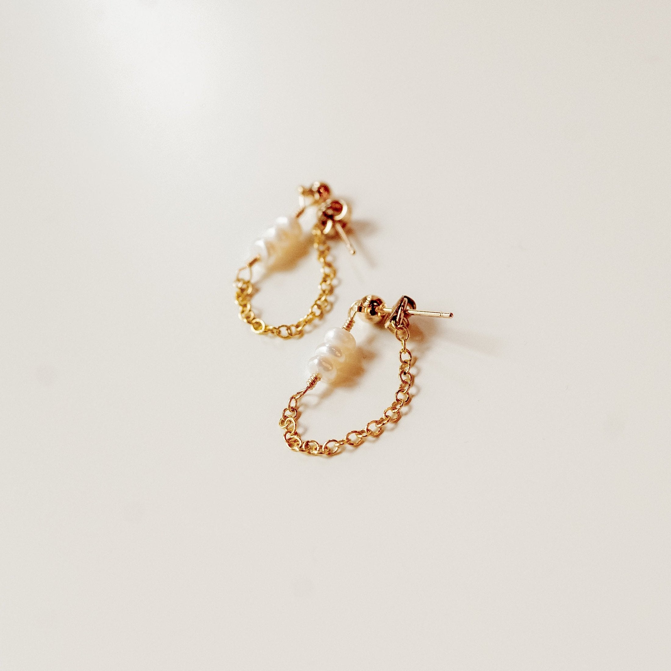 Pearl Chain Earring Earrings