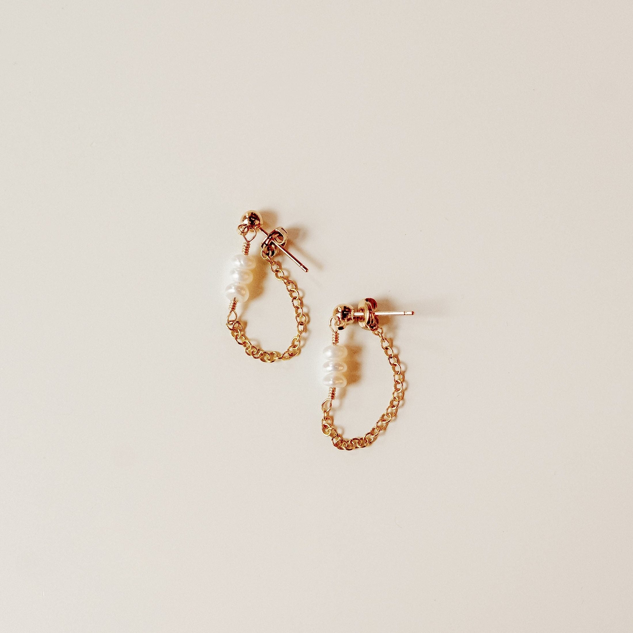 Pearl Chain Earring Earrings