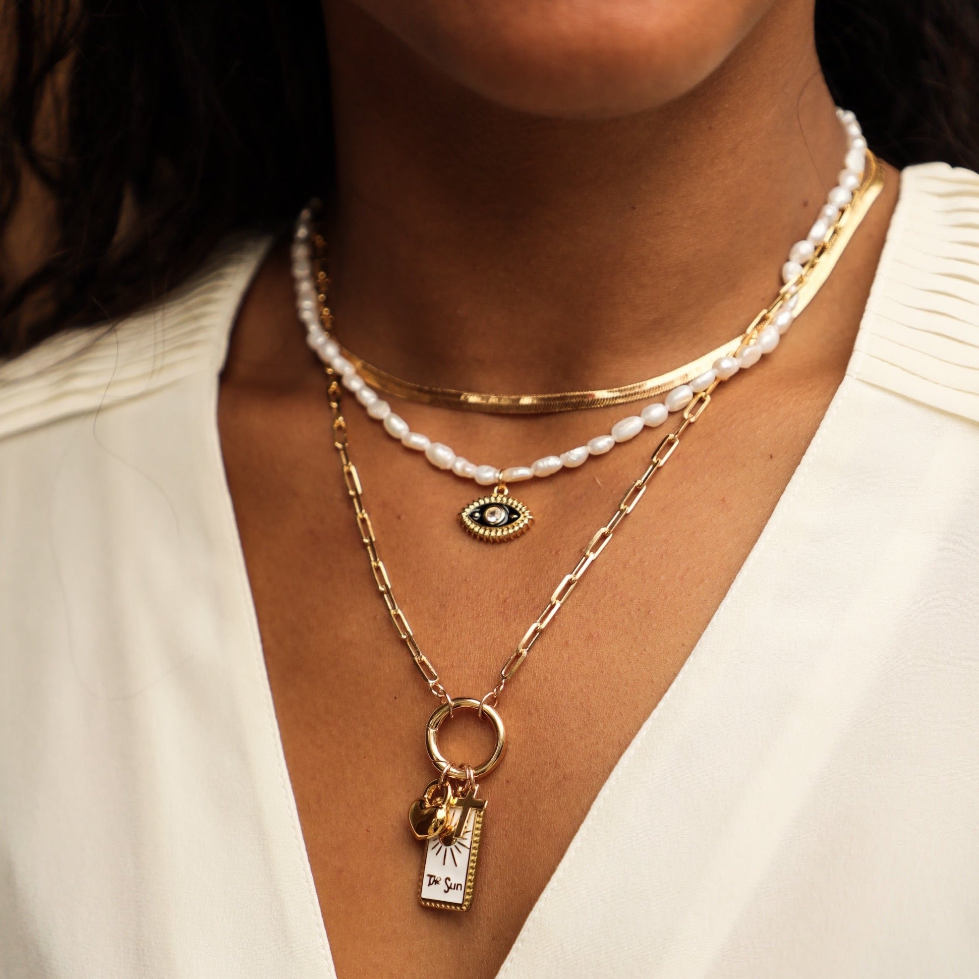 Pearl Layering Necklace Necklaces