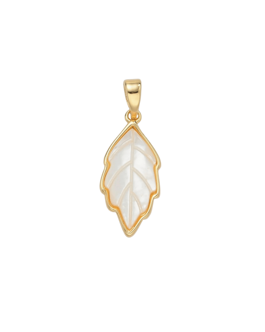 Pearl Leaf Charm Charms