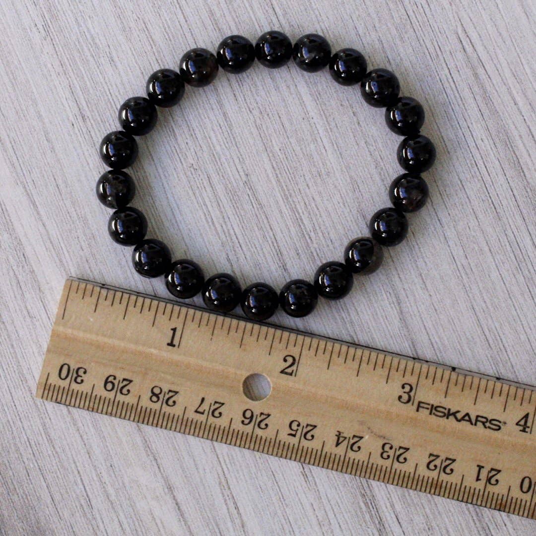 Pebble House - Black Tourmaline Bracelet 4mm/6mm/8mm - Crystals & Stones