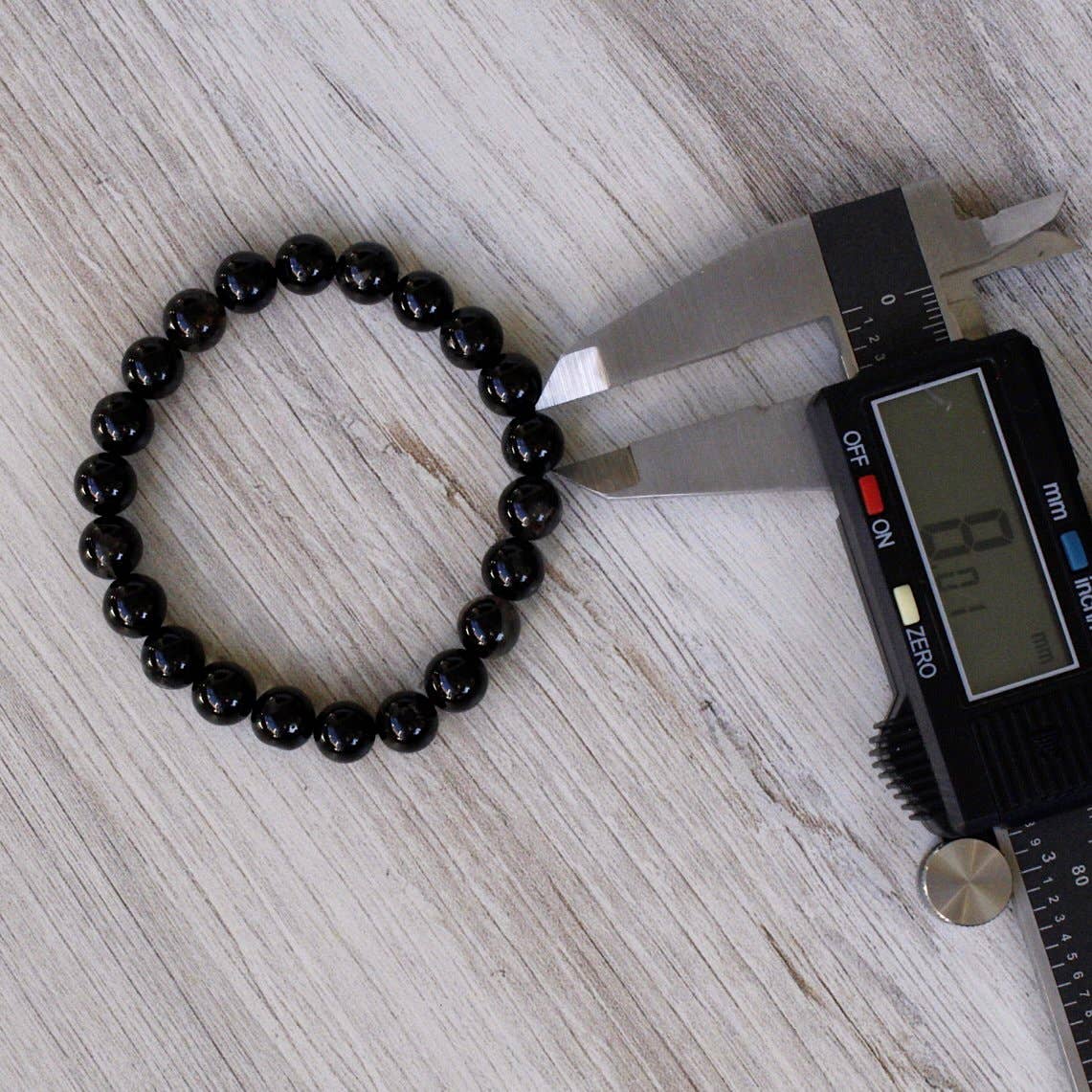 Pebble House - Black Tourmaline Bracelet 4mm/6mm/8mm - Crystals & Stones