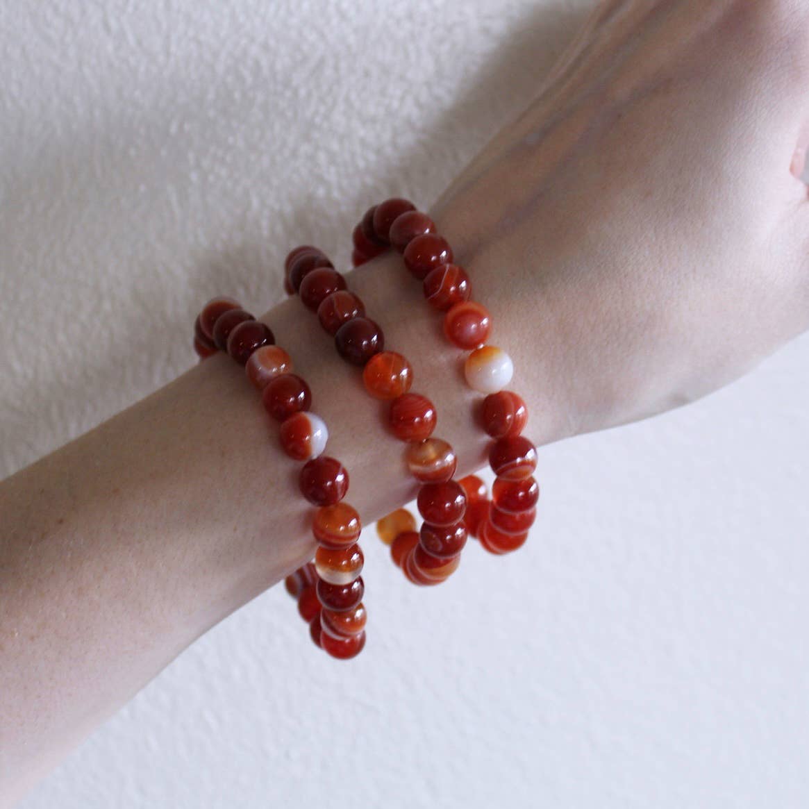 Pebble House - Carnelian Bracelet 4mm/6mm/8mm - Crystals & Stones