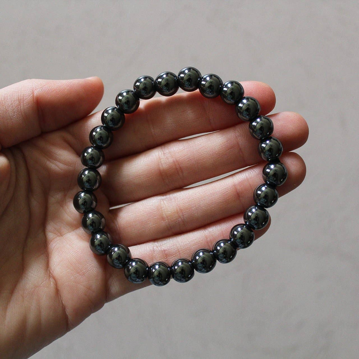 Pebble House - Hematite Bracelet 8mm or 6mm - Crystals & Stones