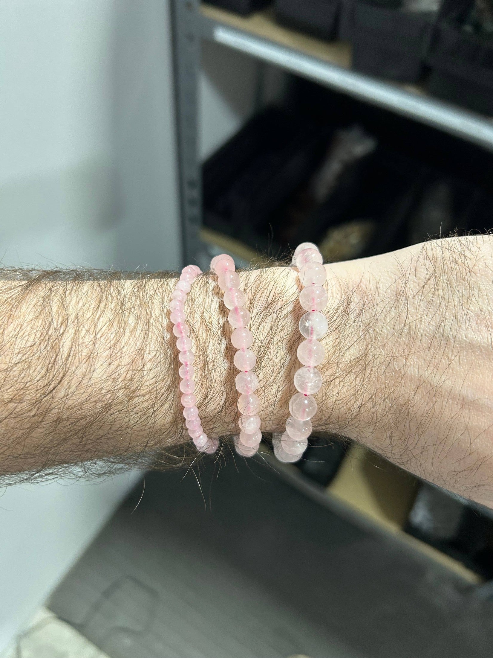 Pebble House - Rose Quartz Bracelet 4mm/6mm/8mm - Crystals & Stones