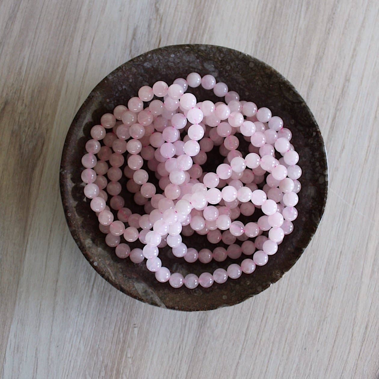 Pebble House - Rose Quartz Bracelet 4mm/6mm/8mm - Crystals & Stones