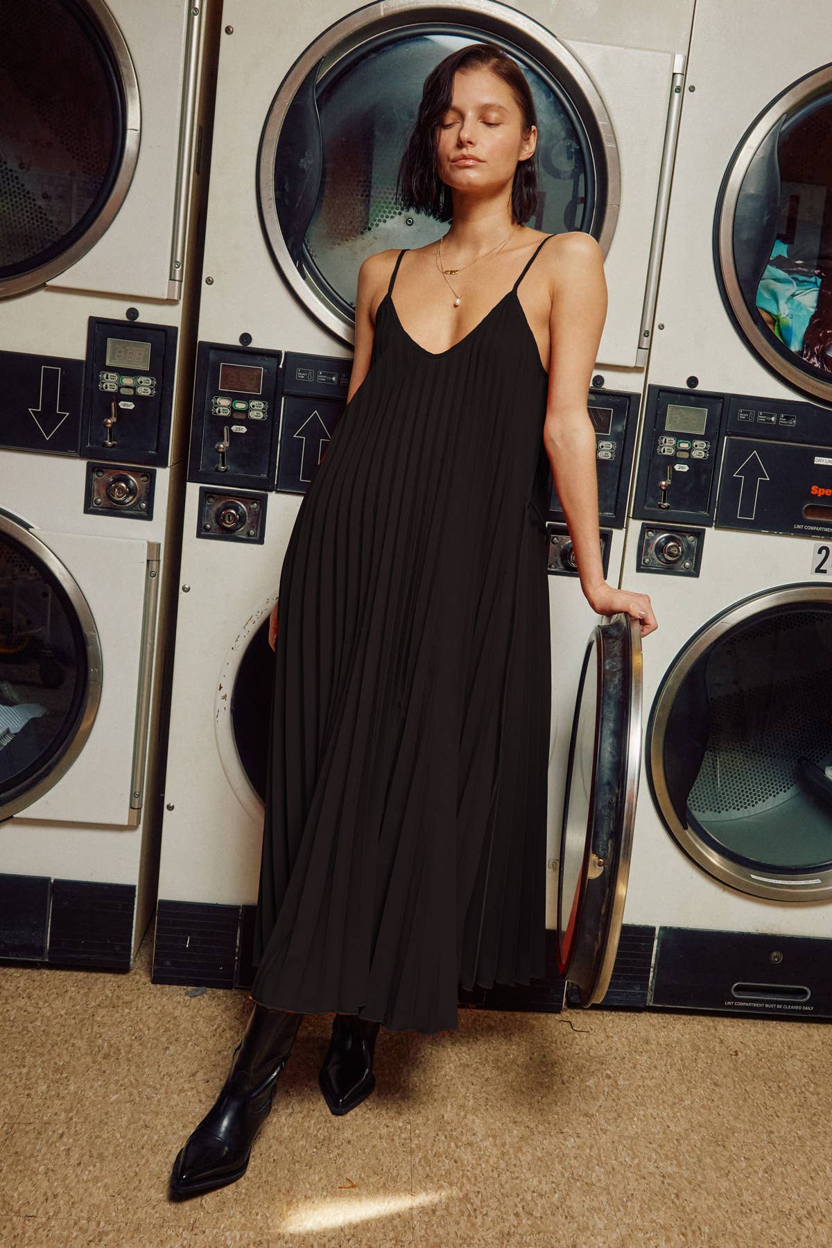 Pleated Camisole Midi Dress Dresses + Jumpsuits