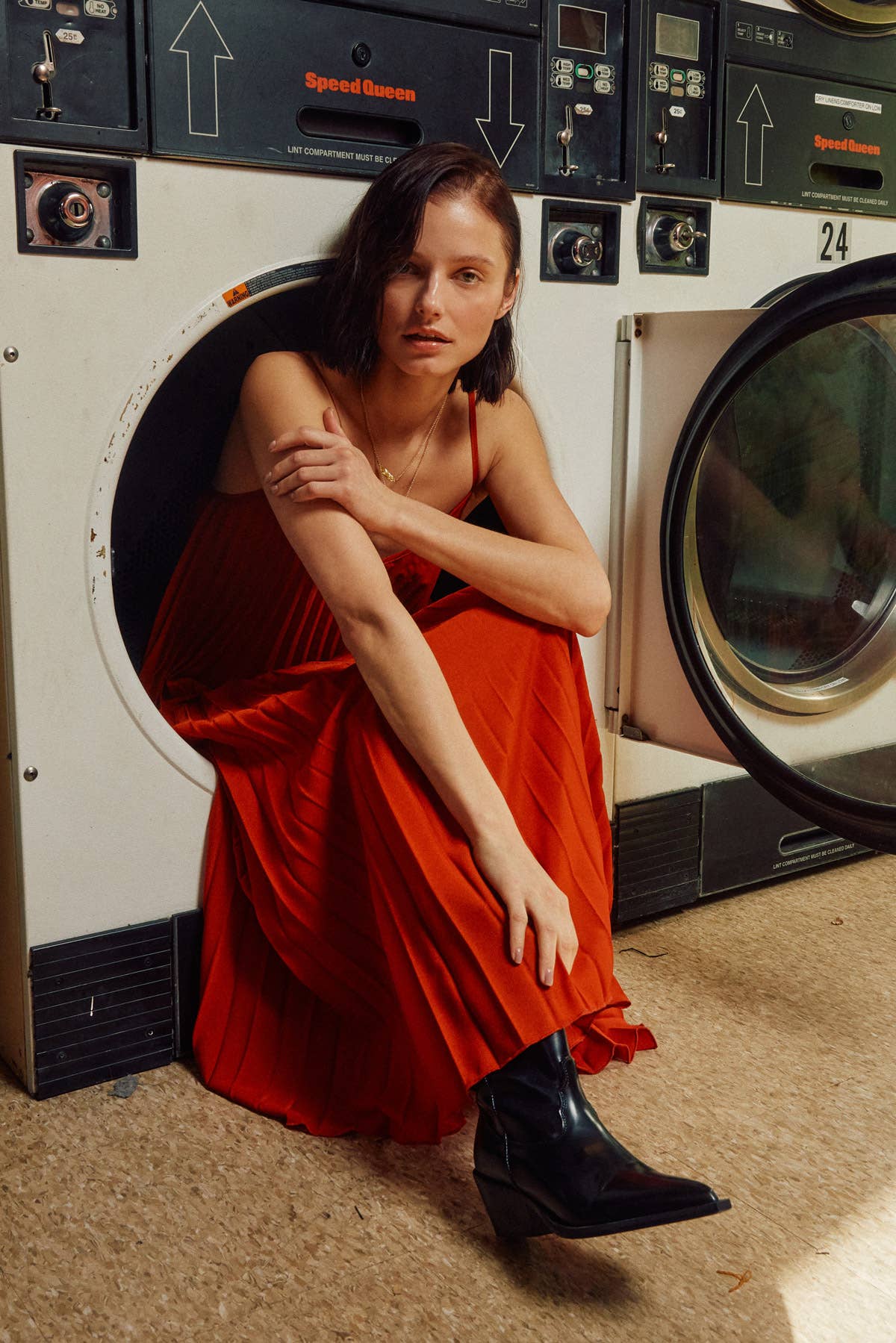 Pleated Camisole Midi Dress Dresses + Jumpsuits