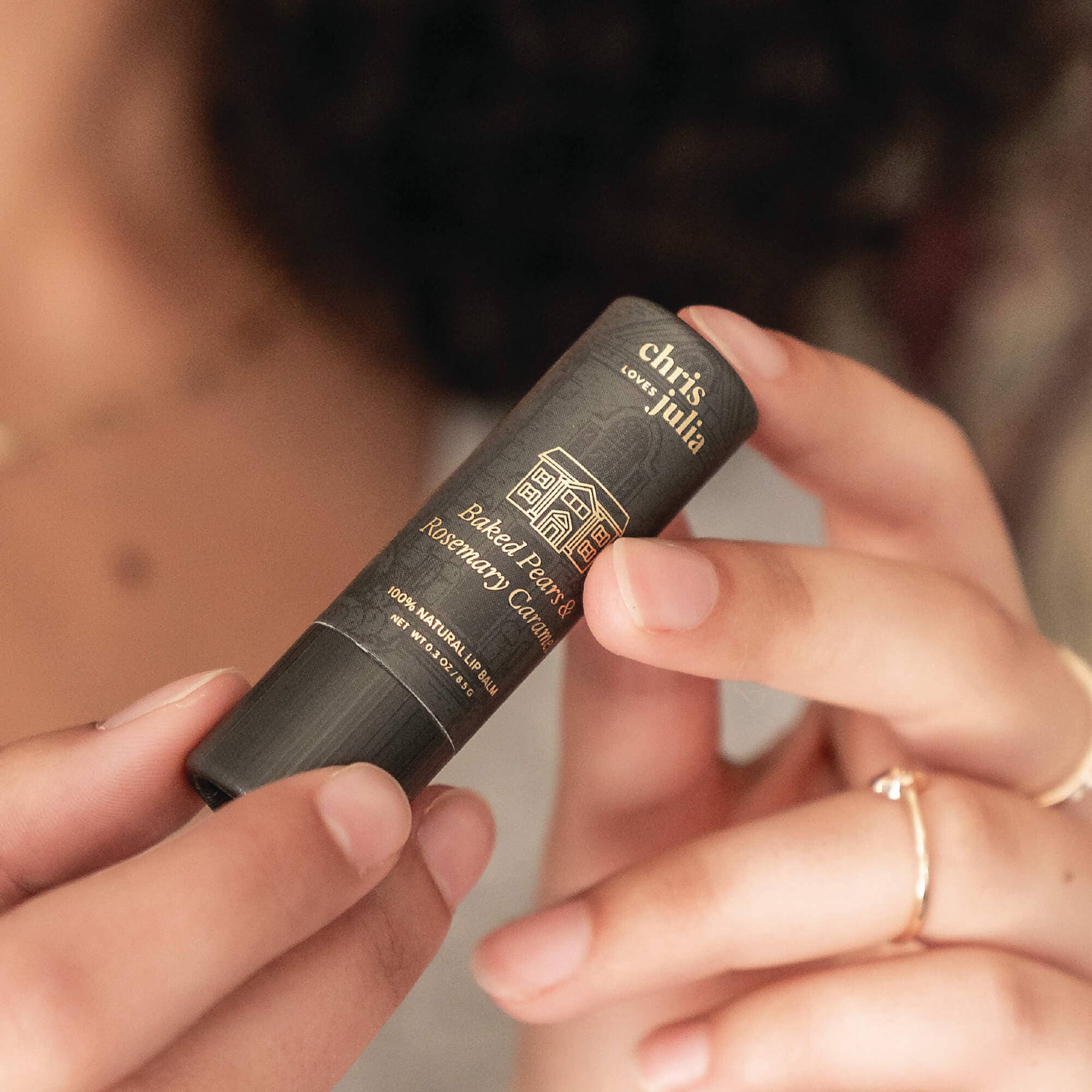 Poppy & Pout - Lip Balm, Chris Loves Julia, Baked Pears & Rosemary Caramel