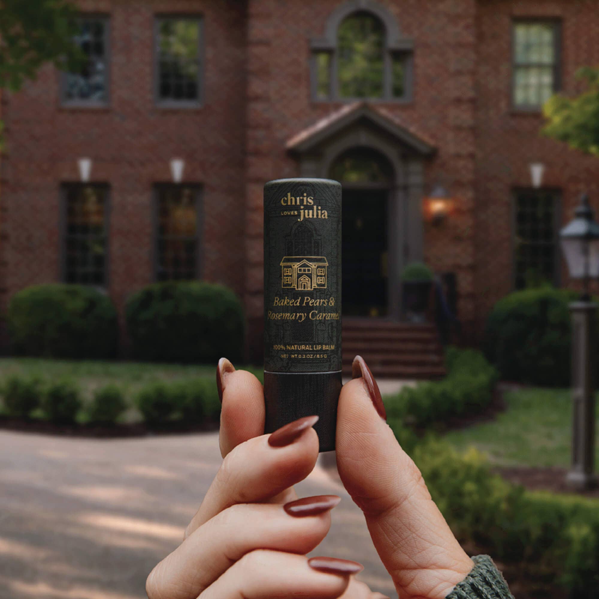 Poppy & Pout - Lip Balm, Chris Loves Julia, Baked Pears & Rosemary Caramel