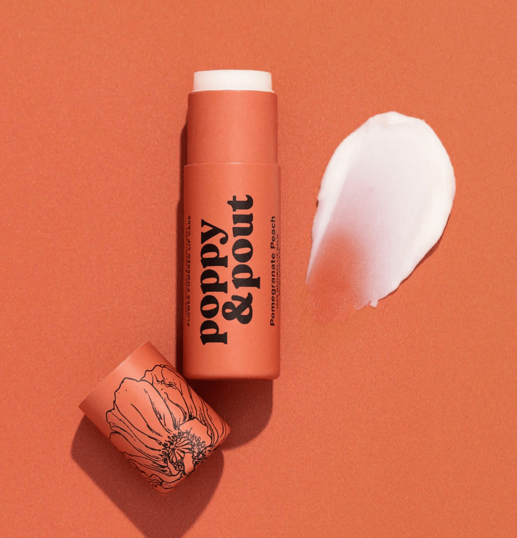 Poppy & Pout - Pomegranate Peach Lip Balms