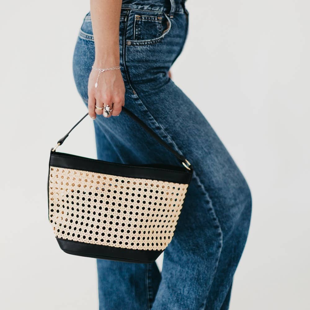 Pretty Simple - Bryce Woven Bucket Bag