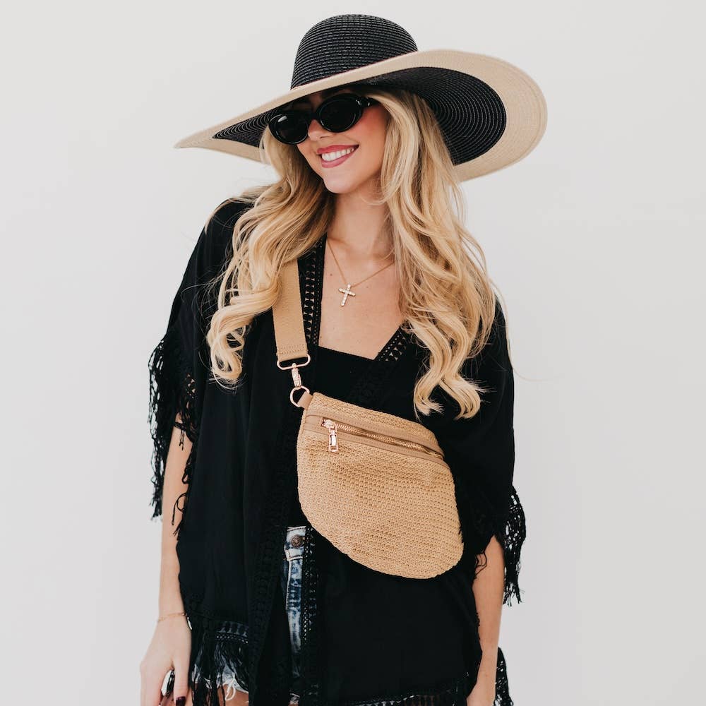 Pretty Simple - Rachel Raffia Bum Bag