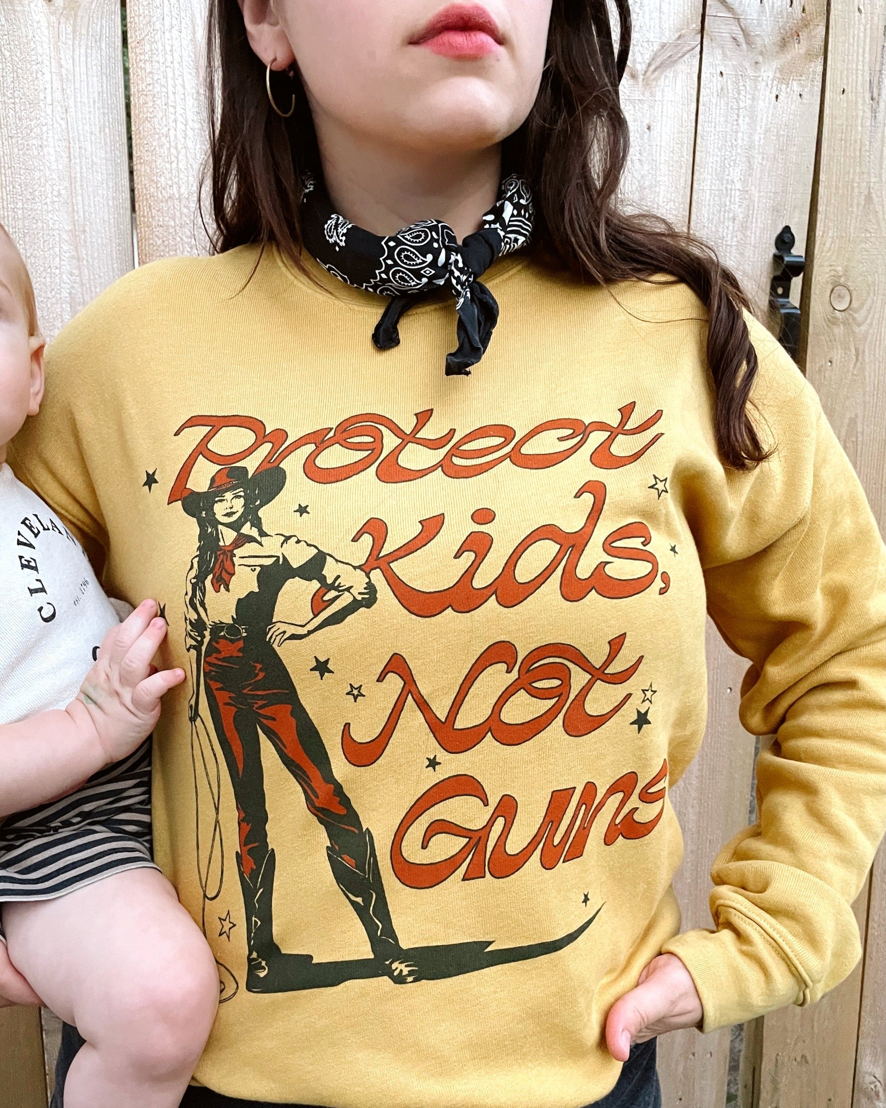 Protect Kids Not Guns Crew Neck Sweatshirt Sweatshirts