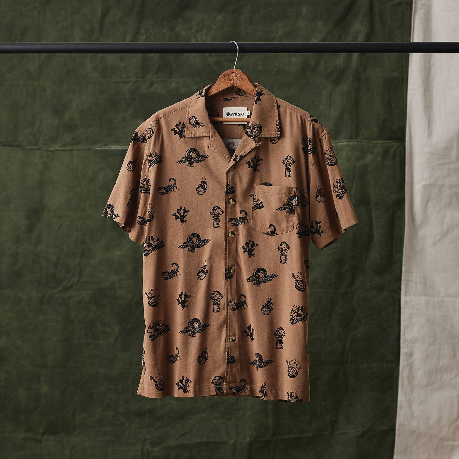 Pyknic - Brain Fried Desert Casual Button Down Shirt Men & Women