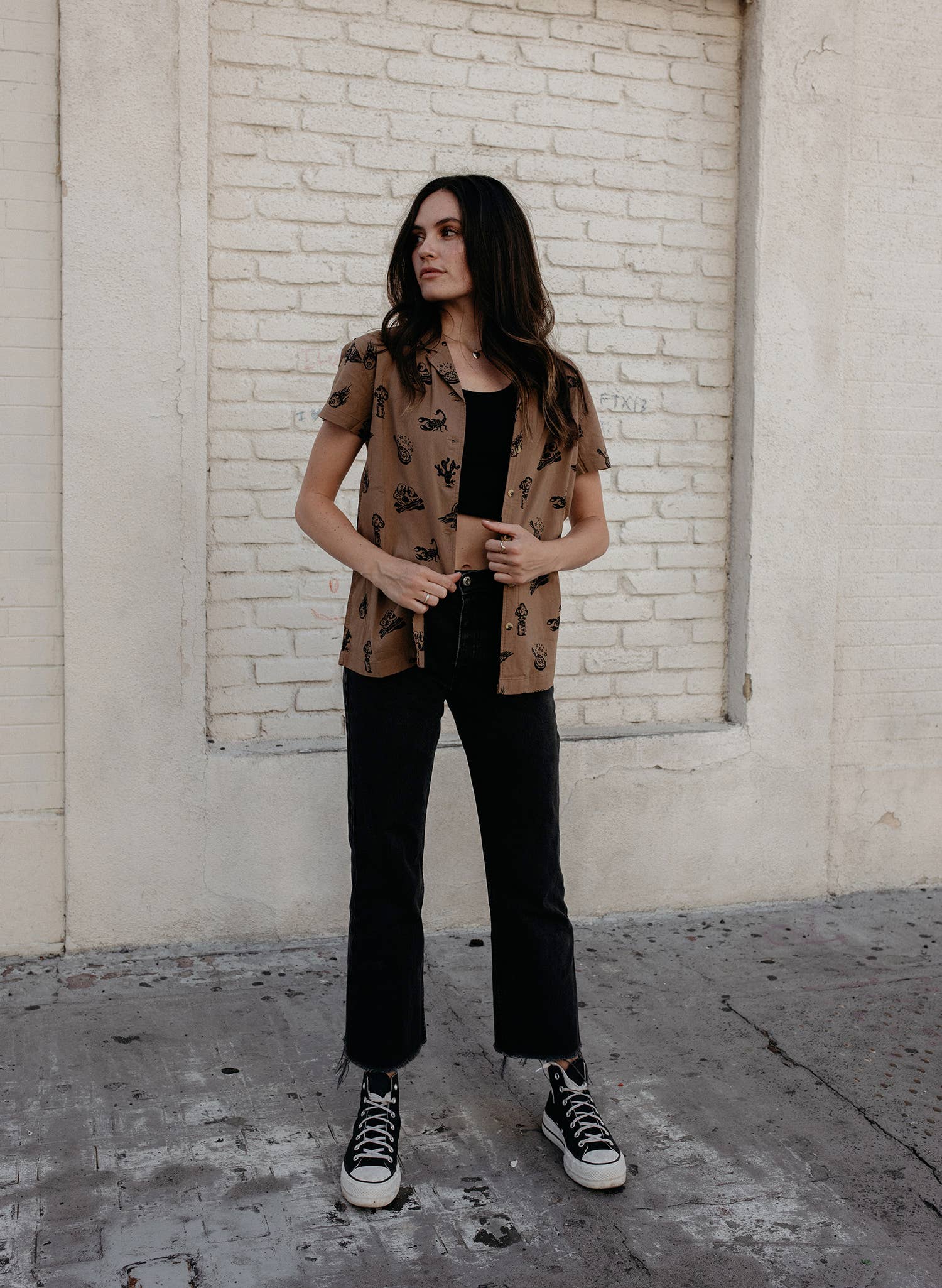 Pyknic - Brain Fried Desert Casual Button Down Shirt Men & Women