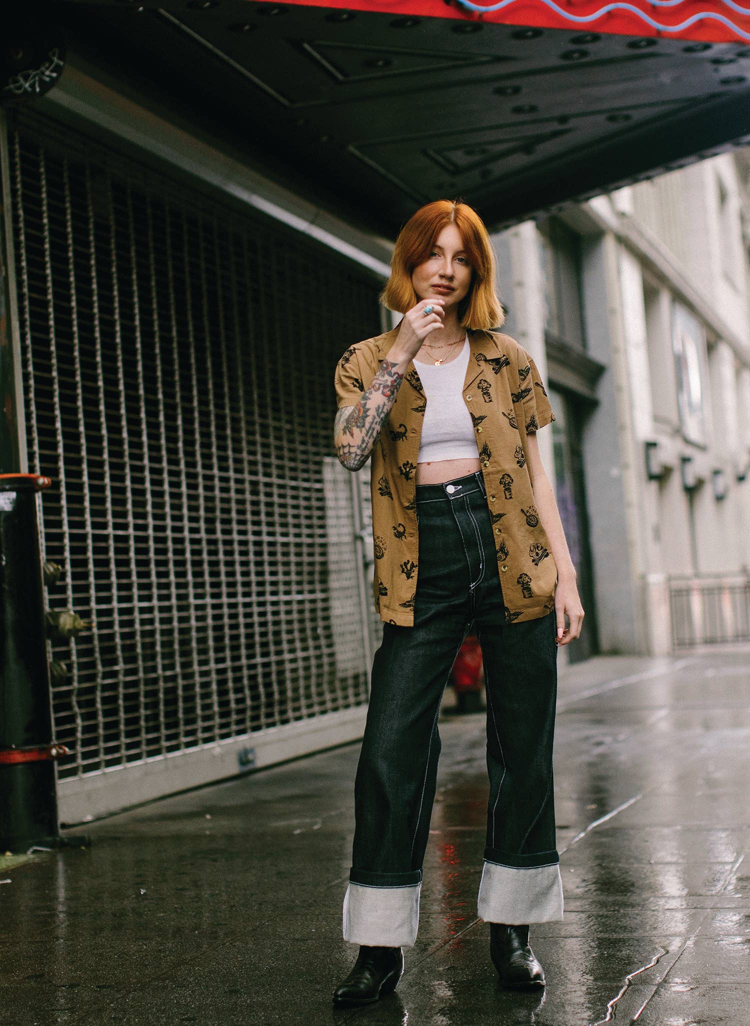 Pyknic - Brain Fried Desert Casual Button Down Shirt Men & Women