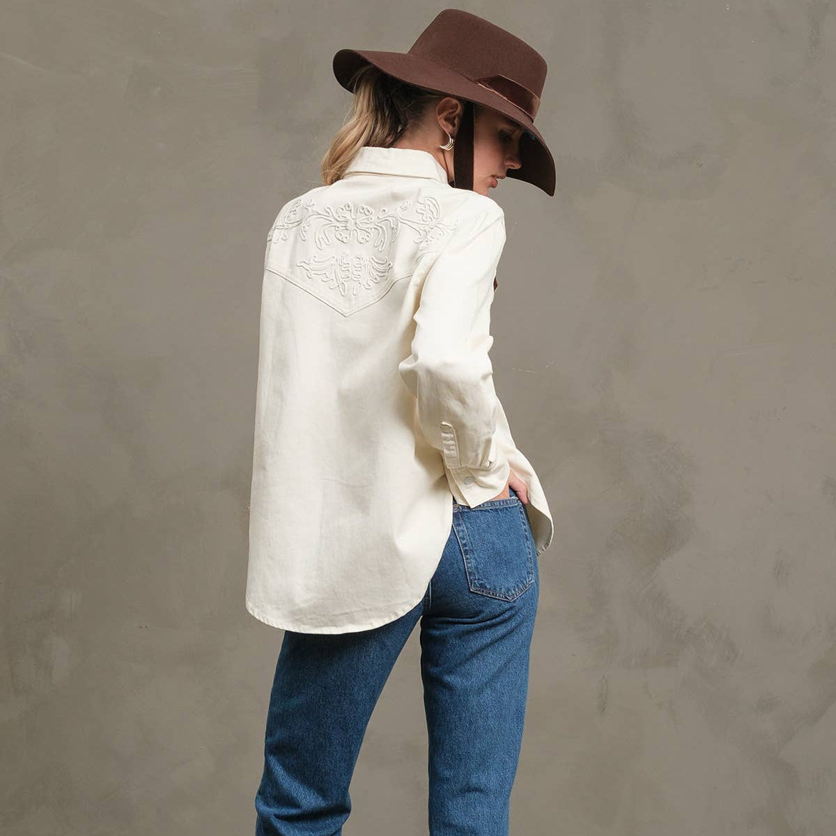 RAISONNEL - Embroidered Western Shirt - RT1139