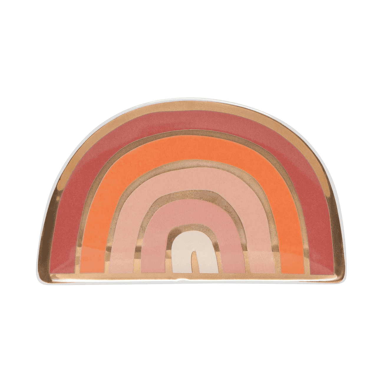 Rainbow Shaped Ceramic Trinket Tray Home Decor