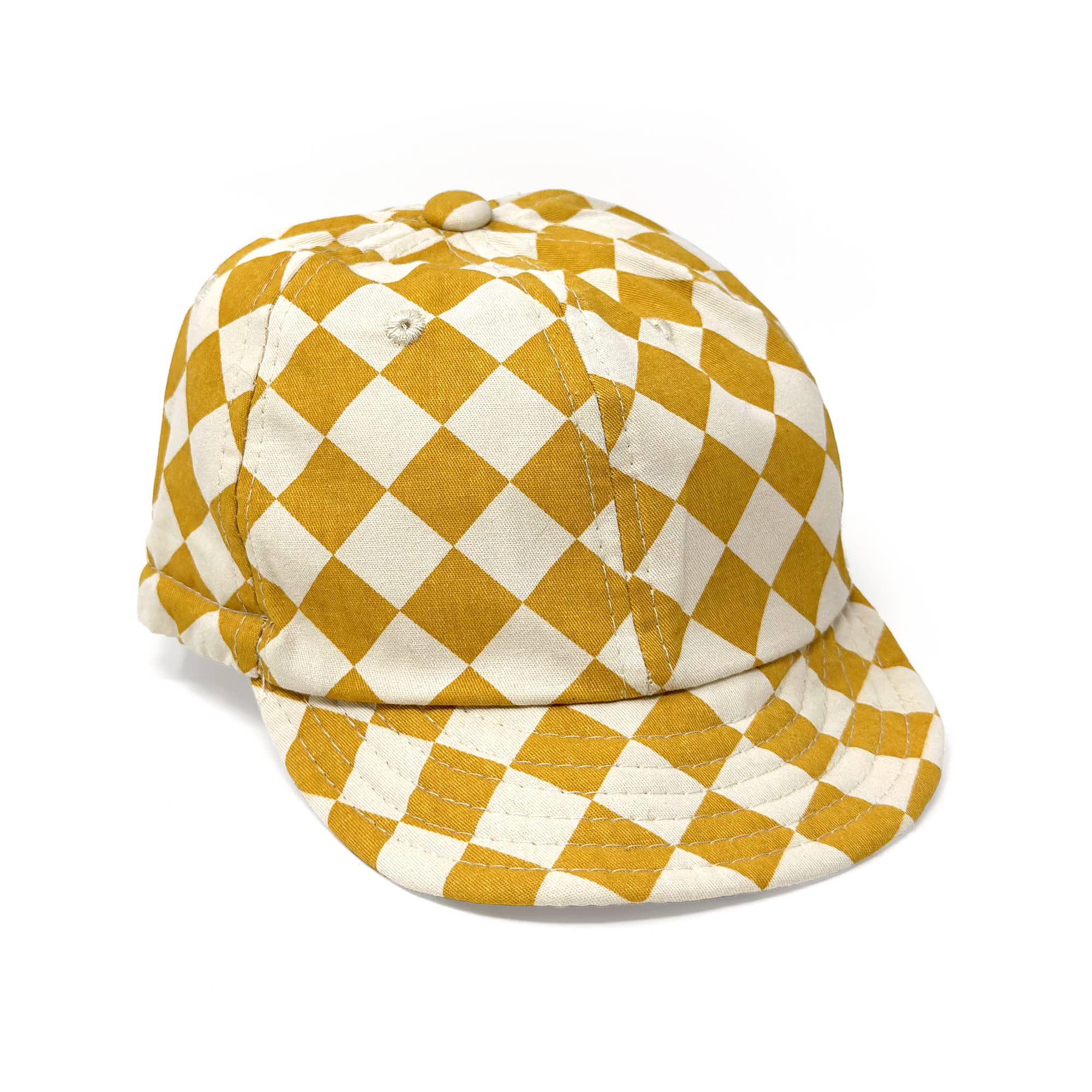 Rainbow Unicorn Birthday Surprise - Kids' Checkerboard Parker Baseball Cap – Adjustable & Stylis