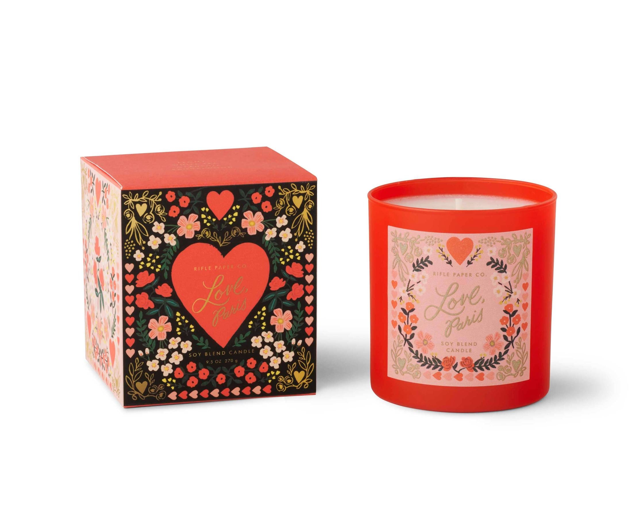 Rifle Paper Co. - Love, Paris Valentine's Day 9 oz Glass Candle