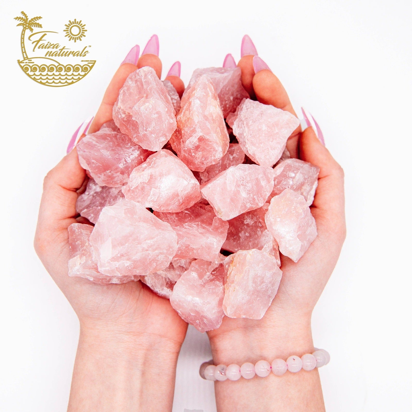 Rose Quartz Raw Crystals Home Decor
