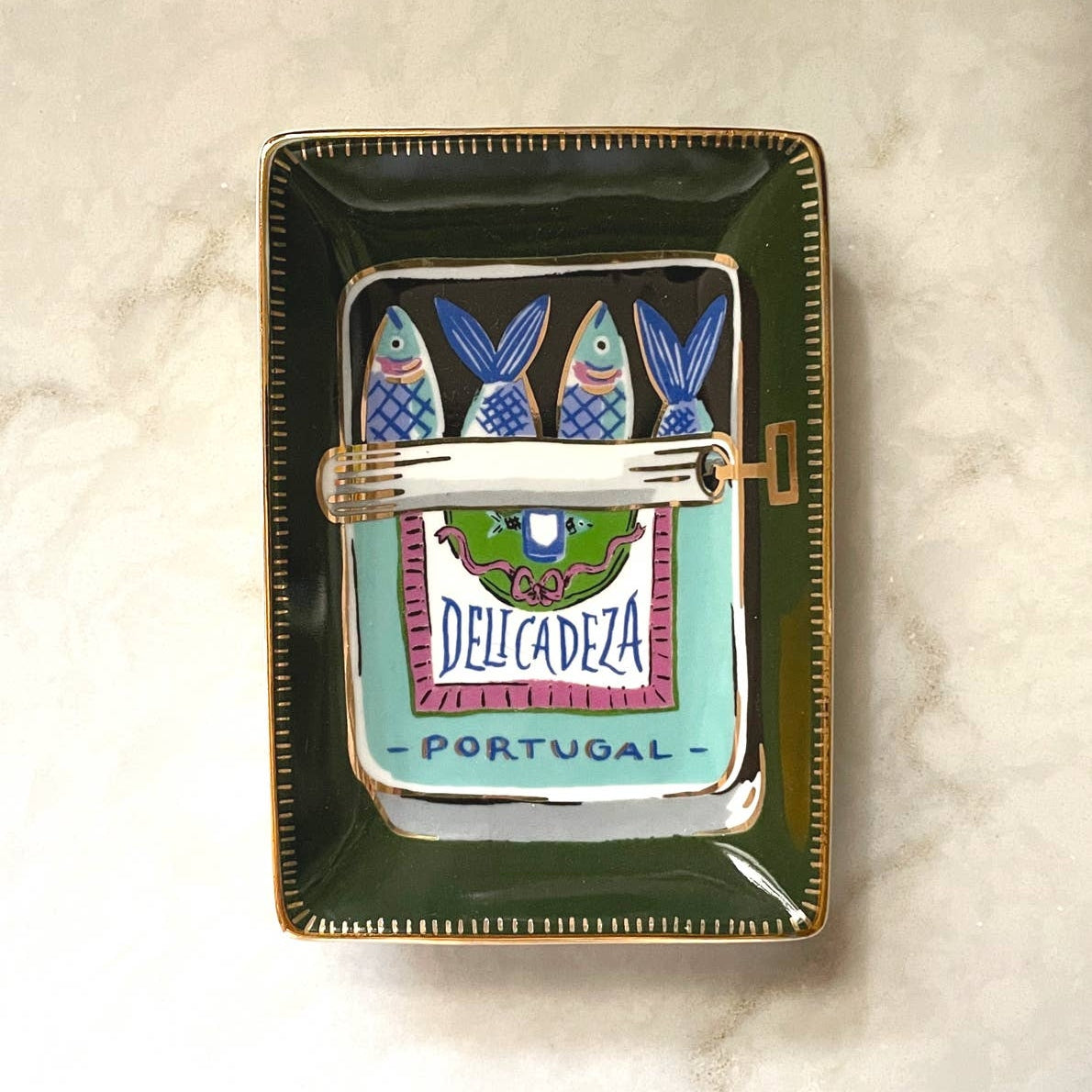 Sardines Trinket Dish Home Decor