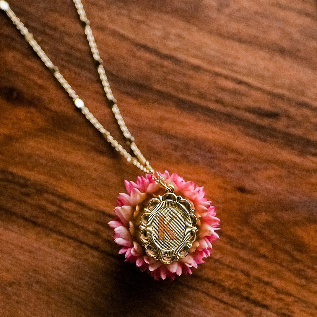 Scarlett Engraved Pendant Necklaces