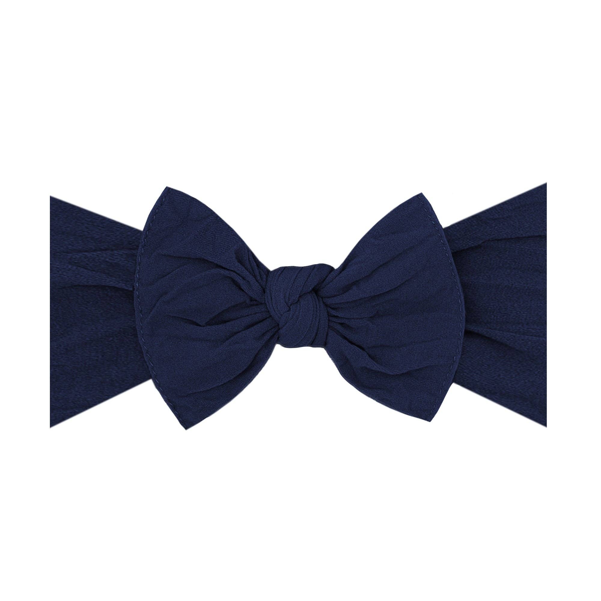 Soft Nylon Baby Headband: Navy Babies + Kids