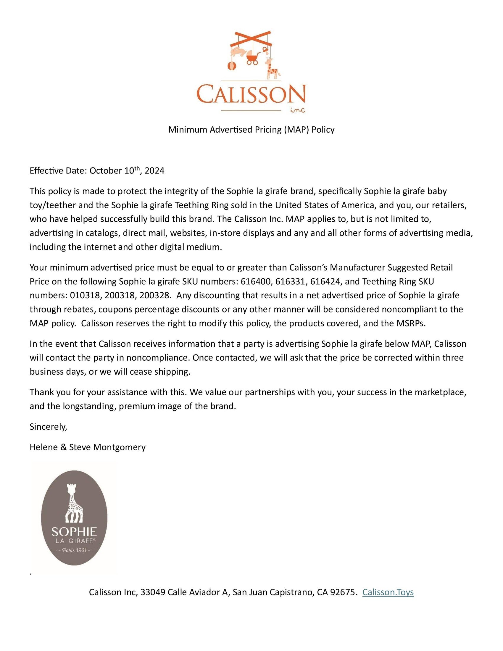 Sophie la Girafe by Calisson Toys. - Sophie la girafe Teething Ring white box