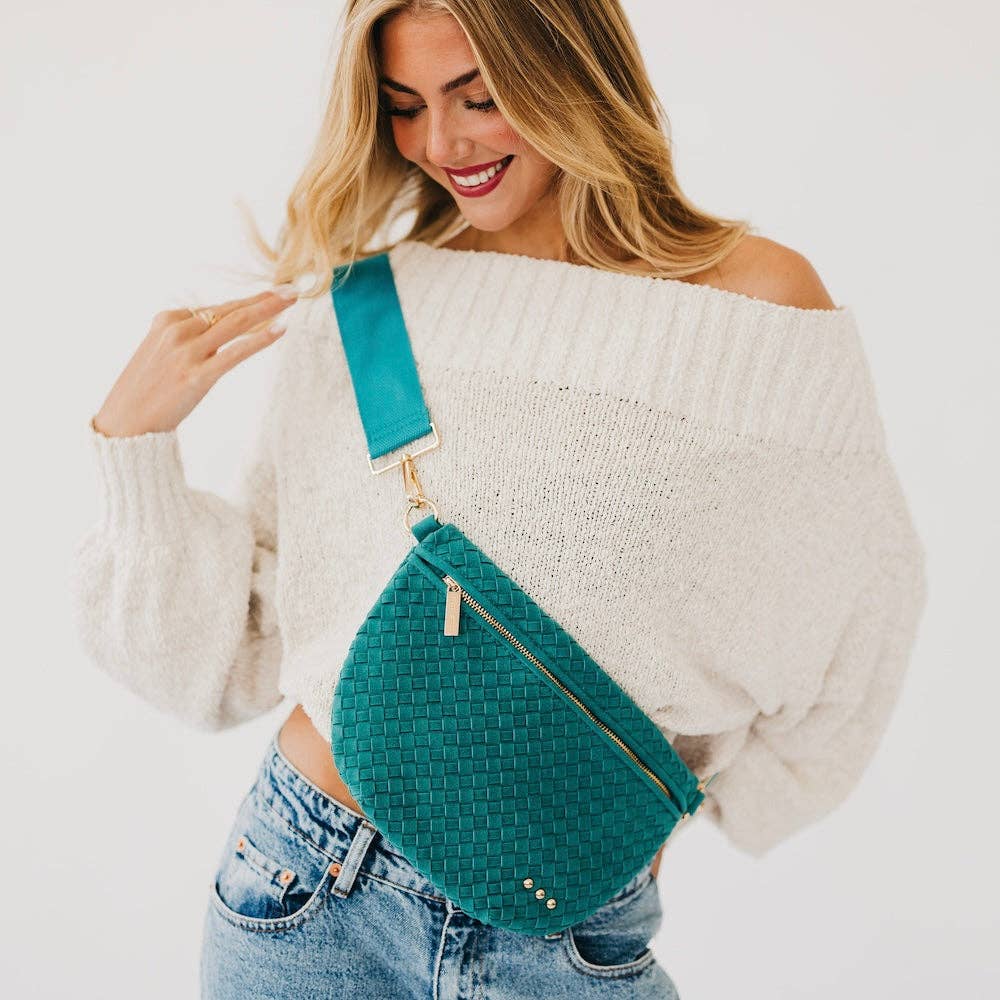Suede Westlyn Woven Bum Bag Bags + Pouches