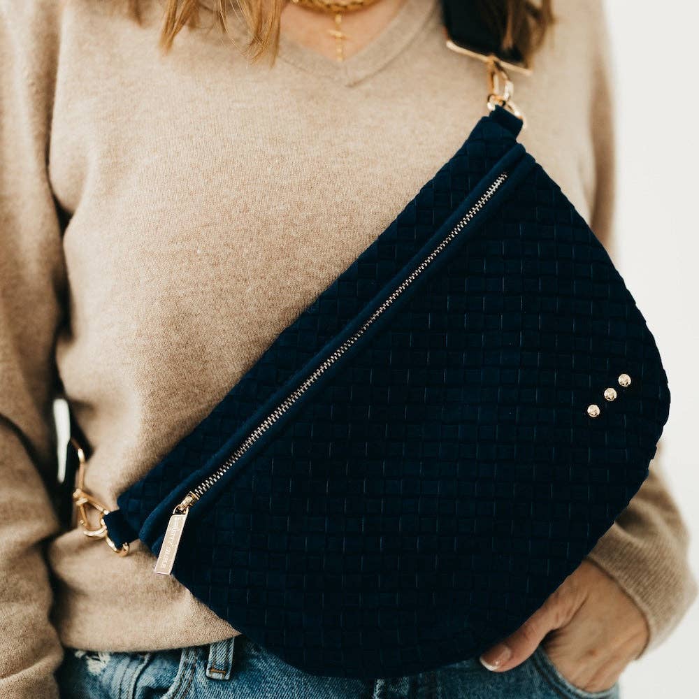 Suede Westlyn Woven Bum Bag Bags + Pouches