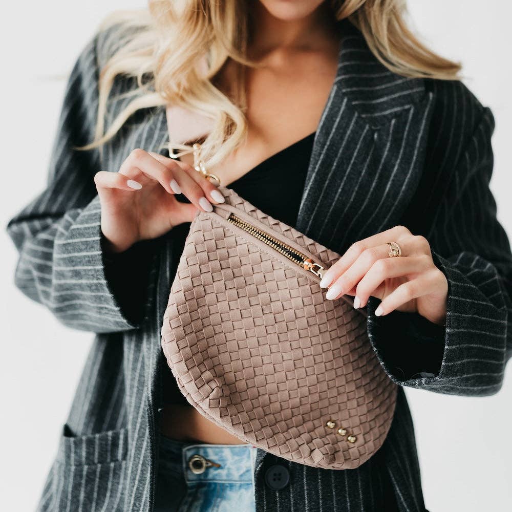 Suede Westlyn Woven Bum Bag Bags + Pouches
