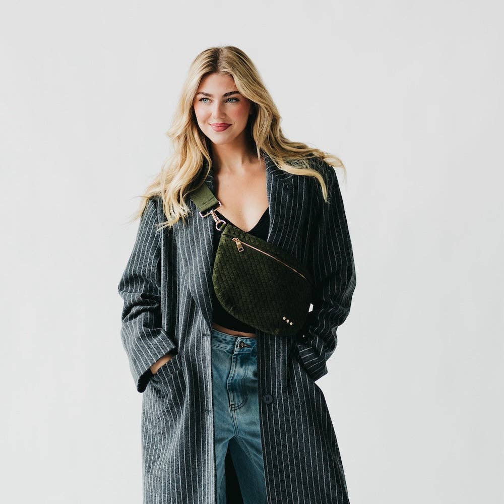 Suede Westlyn Woven Bum Bag Bags + Pouches
