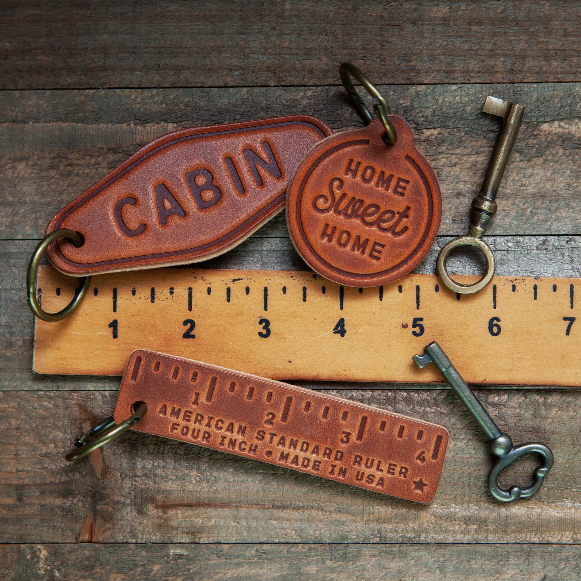 Sugarhouse Leather - Big Fucking Truck Leather Keychain Motel Style