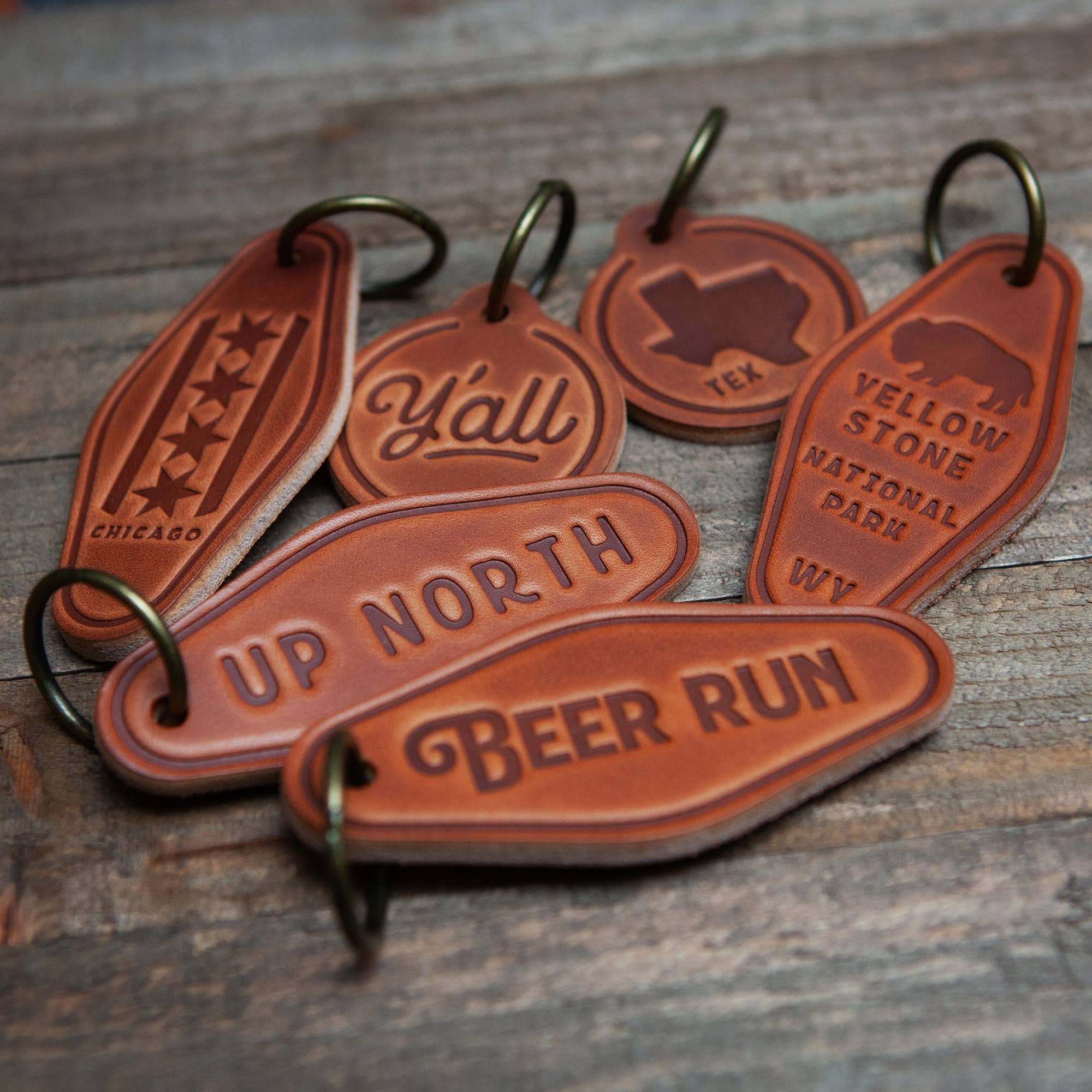 Sugarhouse Leather - Big Fucking Truck Leather Keychain Motel Style