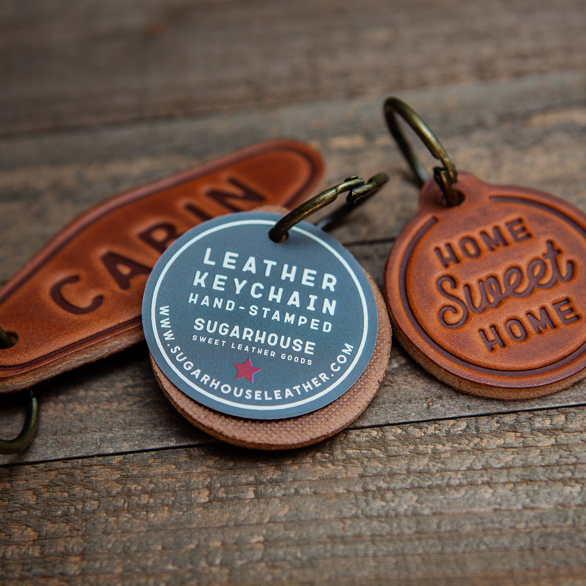 Sugarhouse Leather - Getaway Car Leather Keychain Motel Style