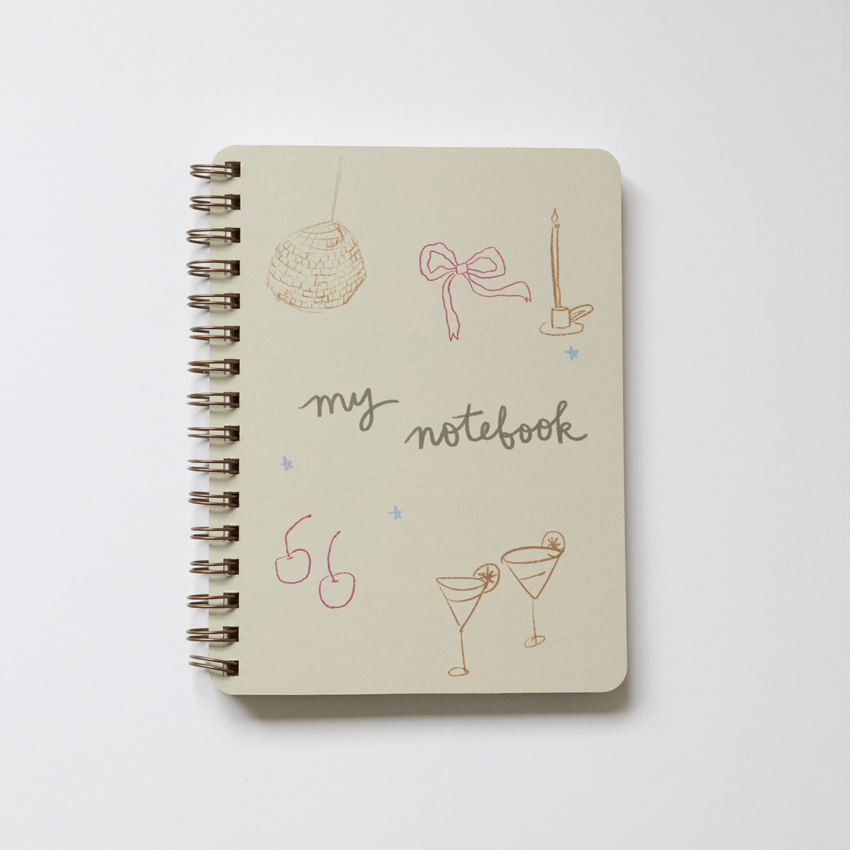 Sumner Lane - Disco Bow Spiral Notebook