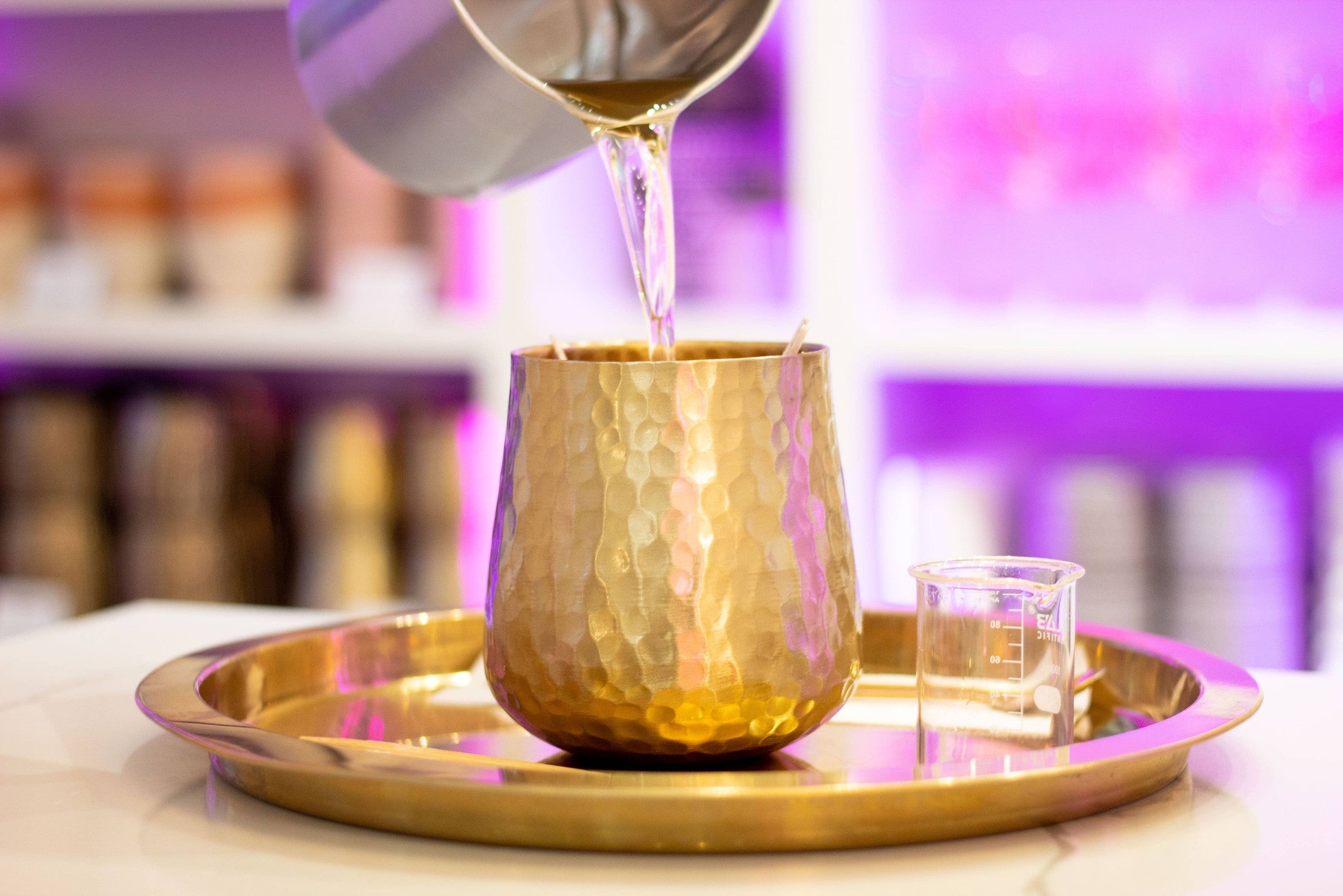 Unplug Soy Candles - Gold Hammered Soy Candle