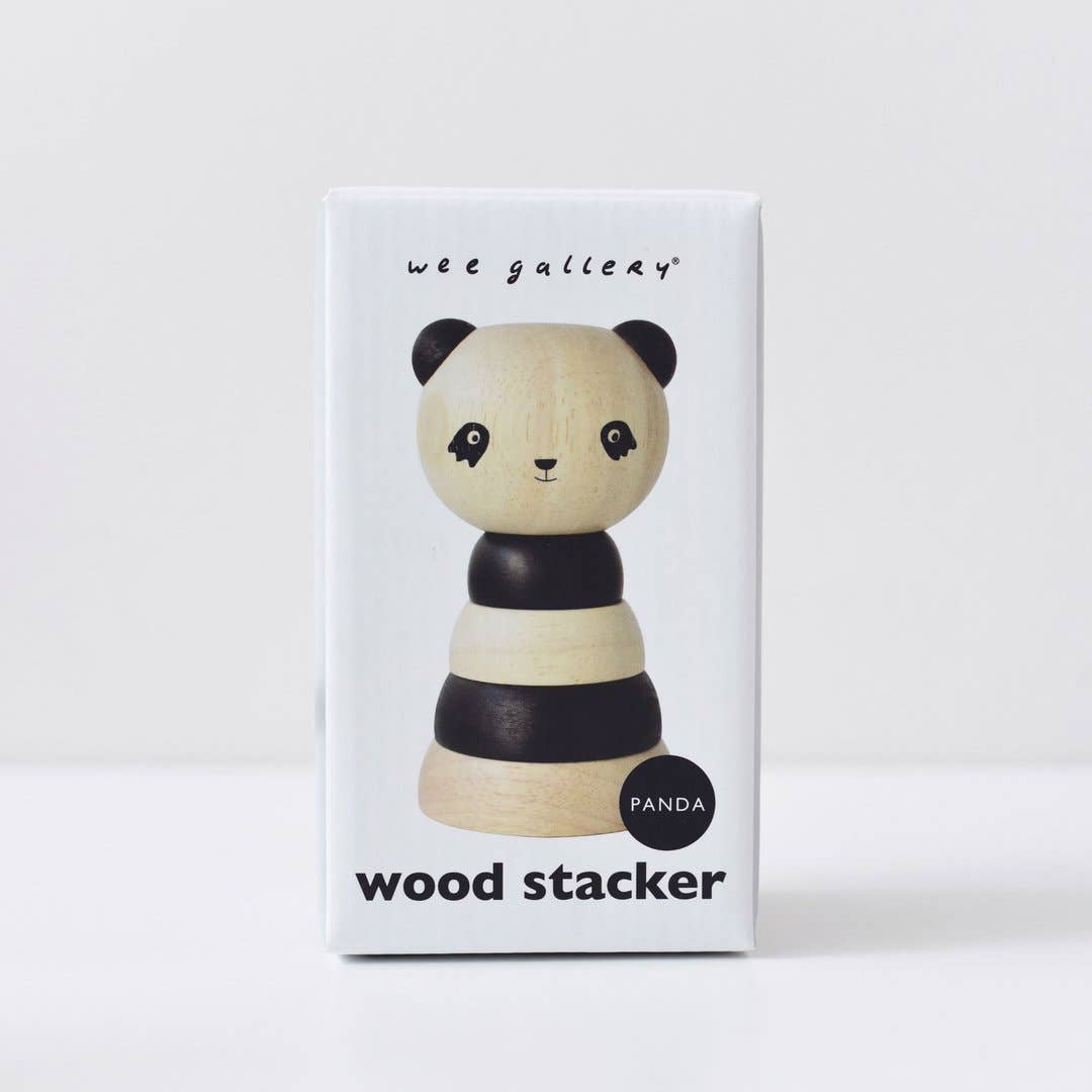 Wee Gallery - WOOD STACKER - PANDA