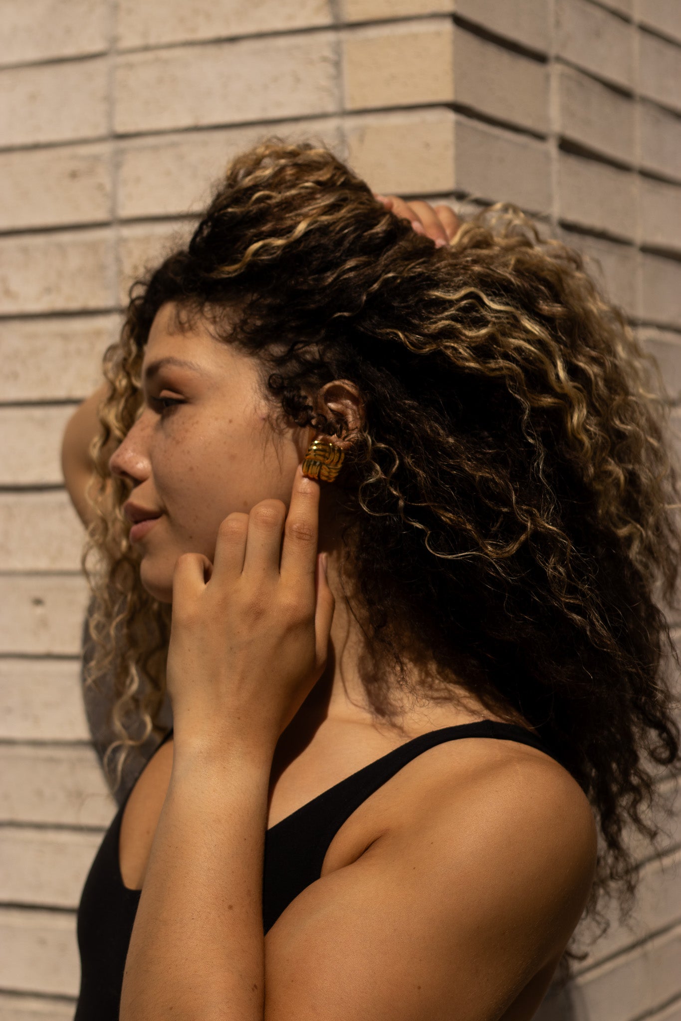 Woven Stud Earring Earrings