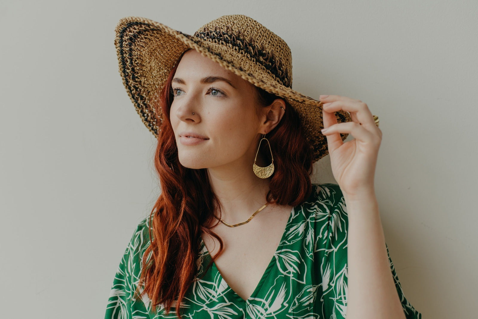 hammered moon earrings Earrings