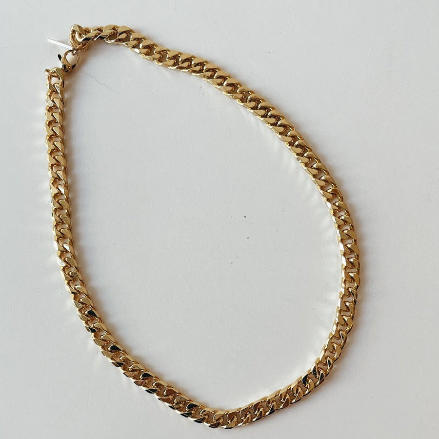 18k Gold Filled Curb Link Chain Necklaces