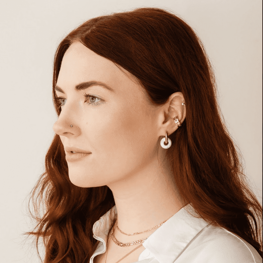 Aimée Hoop Earrings - Gold or Silver Earrings