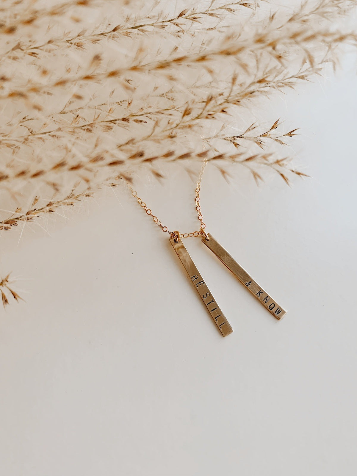 Be Still and Know Double Bar Necklace Necklaces