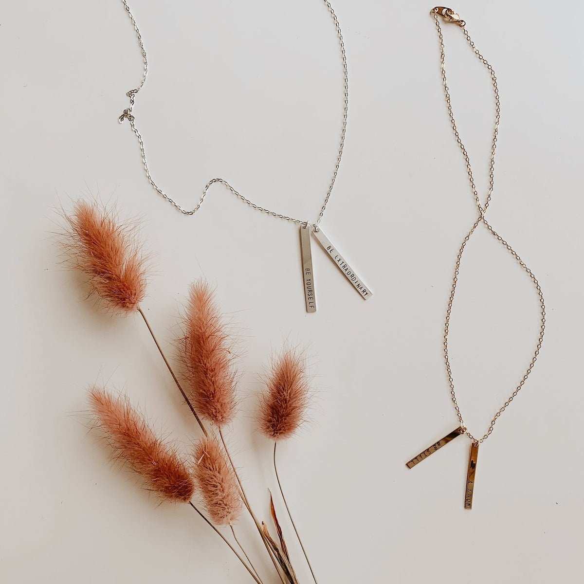 Be Still and Know Double Bar Necklace Necklaces